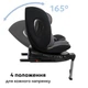 Автокрісло Bugs Aera 360 Iron Grey група від 0 до 36 кг (4823056520089) - зображення 7