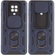 Протиударний броньований чохол із захистом камери для Xiaomi Redmi Note 9 PRO та Note 9s Armor case Keysion blue - изображение 1
