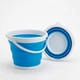Складне силіконове відро 10 л Safebaby Blue - зображення 2