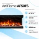Трехсторонний электрокамин ArtiFlame AF50TS с обогревом и звуковым эффектом - изображение 14