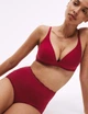 Трусы с высокой посадкой M&S Collection Cotton Rich Full Briefs набор 3 шт хлопковые с кружевом разноцветные UK18 XL (T61/4865F) - изображение 2