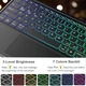 Чохол-клавіатура Wineecy з тачпадом для 12,3-дюймового Microsoft Surface Pro 7+/7/6/5/4 - зображення 7