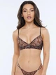Бюстгальтер Savage X Fenty деми на косточках вышитый принт звезд коричневый UK 34DDD 75F (FENTY2147903) - изображение 3