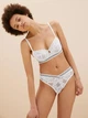 Бюстгальтер балконет Marks & Spencer B by Boutique кружевной на косточках Белый UK32A 70A (T81/8835P) - изображение 6