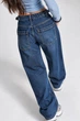 Джинсы женские It’s Basic 2961-2W6-5 Wide Leg baggy jeans с регулировкой пояса 42 синие - изображение 3