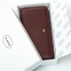 Женский кожаный кошелек на молнии Dr.Bond W1038 Бордовый - изображение 5