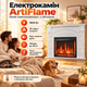 Электрический камин ArtiFlame белый электрокамин с обогревом 1800 Вт каминокомплект с порталом 3D пламенем звуком дров - изображение 2