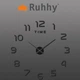 Настенные часы Ruhhy 28335 черного цвета круглые классические - изображение 4