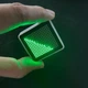 Інтерактивний піксельний LED-брелок з симуляцією гравітації та хвиль (Wave Simulation Dynamic Toy) White - зображення 4