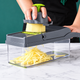 Универсальная овощерезка-мультислайсер Nicer Dicer 1857 с контейнером и сменными насадками для нарезки кубиками, ломтиками - изображение 4