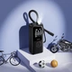 Портативный автомобильный насос HOCO ZP18 Enlighten portable smart air pump 4000mAh Black (6942007673303) - изображение 9