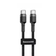 Кабель Baseus Cafule USB Type-C 3A 60W 1 м Grey/Black - изображение 1