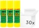 Набор клея-карандаш Amos 10 г 30 шт (ZES5903364279356) - изображение 1