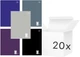 Набір блокнотів Interdruk One Color в клітинку A6 50 сторінок 20 шт (5902277351159) - зображення 1