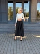 Женская свободная юбка миди с карманами Fashion 46/48 черный - изображение 2