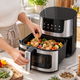 Аэрогриль Silver Crest SC-8855S 8 л 4200 Вт, электрическая мультипечь фритюрница без масла с сенсорным управлением и технологией Hot Air - изображение 6