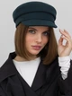 Кепи женское VILSS Pellicci Cashmere VL-2208-092-M 57-58 Бутылочная (ROZ6501064603) - изображение 2