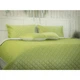 Двустороннее покрывало Руно Velour Olive Green ромб 180х220 см оливковое - изображение 5