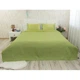 Двустороннее декоративное покрывало Руно Velour Green banana зигзаг 220х240 см - изображение 2