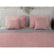Двустороннее покрывало Руно Velour Pink and Grey ромб 180х220 см розово-серое - изображение 6
