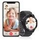Круглий дитячий розумний годинник Lemfo HK19 з AMOLED екраном, дзвінками від SIM карти, відеозв'язком, GPS трекером та батьківським контролем До 4 днів роботи Чорний - зображення 7