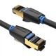Кабель сетевой Vention IKABF Cat.8 1 м Black (6922794742819) - изображение 2