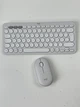 Комплект (компактна мембранна клавіатура, оптична миша) Logitech Pebble 2 Combo Tonal White (бездротовий, Bluetooth, USB-приймач, німецька розкладка) (920-012204) - Б/В - зображення 2