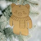 Подвеска из фанеры "Медведь" 11,5*8 см. | для декупажа| под декорирование| для росписи - изображение 1