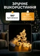 Светодиодная гирлянда штора GarlandoPro 1733072Y звезда и елка 120LED лампочек 3х0,9 м 8 режимов Желтый - изображение 3