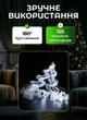 Гирлянда штора светодиодная GarlandoPro 1733071W гирлянда новогодние фигуры звезда и елка 120LED 3х0,9 м 8 режимов Белый - изображение 3