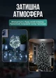 Гирлянда роса нить на елку 10 м от юсб GarlandoPro на 100 led светодиодов капляна на зеленой проволке IP44 Белая - изображение 2