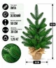 Штучна ялинка лита в горщику HVOYA Classic 50 см Зелений (210N/50/G) - зображення 1