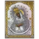 Ікона Остробрамська Богородиця срібна з позолотою (14,1 x 18,1 см) Ekklesia 6708/3 - зображення 1