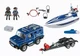 Klocki Playmobil Action Heroes Pojazd terenowy policji z motorówką 90 elementów 5187 (4008789721327) - obraz 2