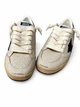 Женские кеды Golden Goose белые из натуральной кожи с черной звездой, перфорацией и ручным пошивом размер 37 - изображение 6