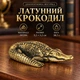 Латунная фигурка «Крокодил» 5,2×3,2 см, 38,7 г - изображение 1