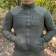 Кофта флісова чолвіча Han-Wild Grid Fleece вафельний фліс/соти з захисними нейлоновими накладками 2XL, Олива - зображення 4