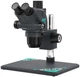 Микроскоп тринокулярный Relife RL-M6T Pro-B11 / 6.5X-65X / CTV 0,5X / подсветка / Чёрный - изображение 1