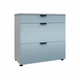 Комод VISENT Маніла 3ш 800х440х800 білий/блакитний - изображение 1