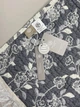 Полотенце муслиновое банное Malloory Home Цветочный принт 70*140 см Серое - изображение 5