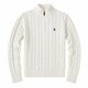 Свитер вязанный Polo Ralph Lauren 1/3 zip размер S белый цвет (hke-cg3-hpd) - изображение 1