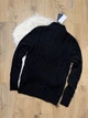 Свитер вязанный Polo Ralph Lauren 1/3 zip размер S черный цвет (m5s-qgv-0gb) - изображение 4