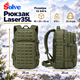 Рюкзак туристичний Solve KT6003201 35 л, олива, Oxford 800D, Laser Cut MOLLE, внутрішній вологозахисний шар - зображення 2