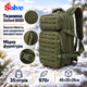 Рюкзак туристичний Solve KT6003201 35 л, олива, Oxford 800D, Laser Cut MOLLE, внутрішній вологозахисний шар - зображення 7