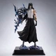 Фигурка Ичиго Куросаки Bleach Мугецу 25 см — коллекционная PVC статуэтка аниме-воина с эффектом синего пламени и подставкой - изображение 4