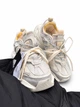 Жіночі кросівки Adidas XLG бежеві з комбінованим верхом зі шкіри та текстилю на масивній підошві розмір 39 - зображення 7