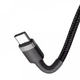 Кабель Baseus Cafule Type-C to Type-C PD 2.0 60W (1m) red/black - изображение 4