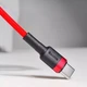 Кабель Baseus Cafule Type-C to Type-C PD 2.0 60W (2m) Red - изображение 4