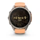Смарт-годинник GARMIN Fenix 9 Pro inReach 43mm Titanium Case with Shell Pink/Autumn Orange Silicone Band (010-04335-00/01) - зображення 2
