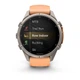 Смарт-годинник GARMIN Fenix 9 Pro inReach 43mm Titanium Case with Shell Pink/Autumn Orange Silicone Band (010-04335-00/01) - зображення 6